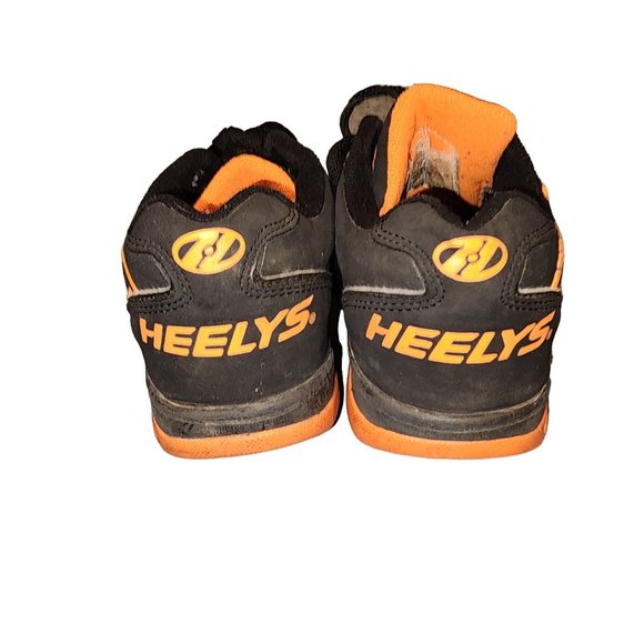 Heelys Propel Tennis shoes Orange Black youth size 2 - Picture 5 of 6